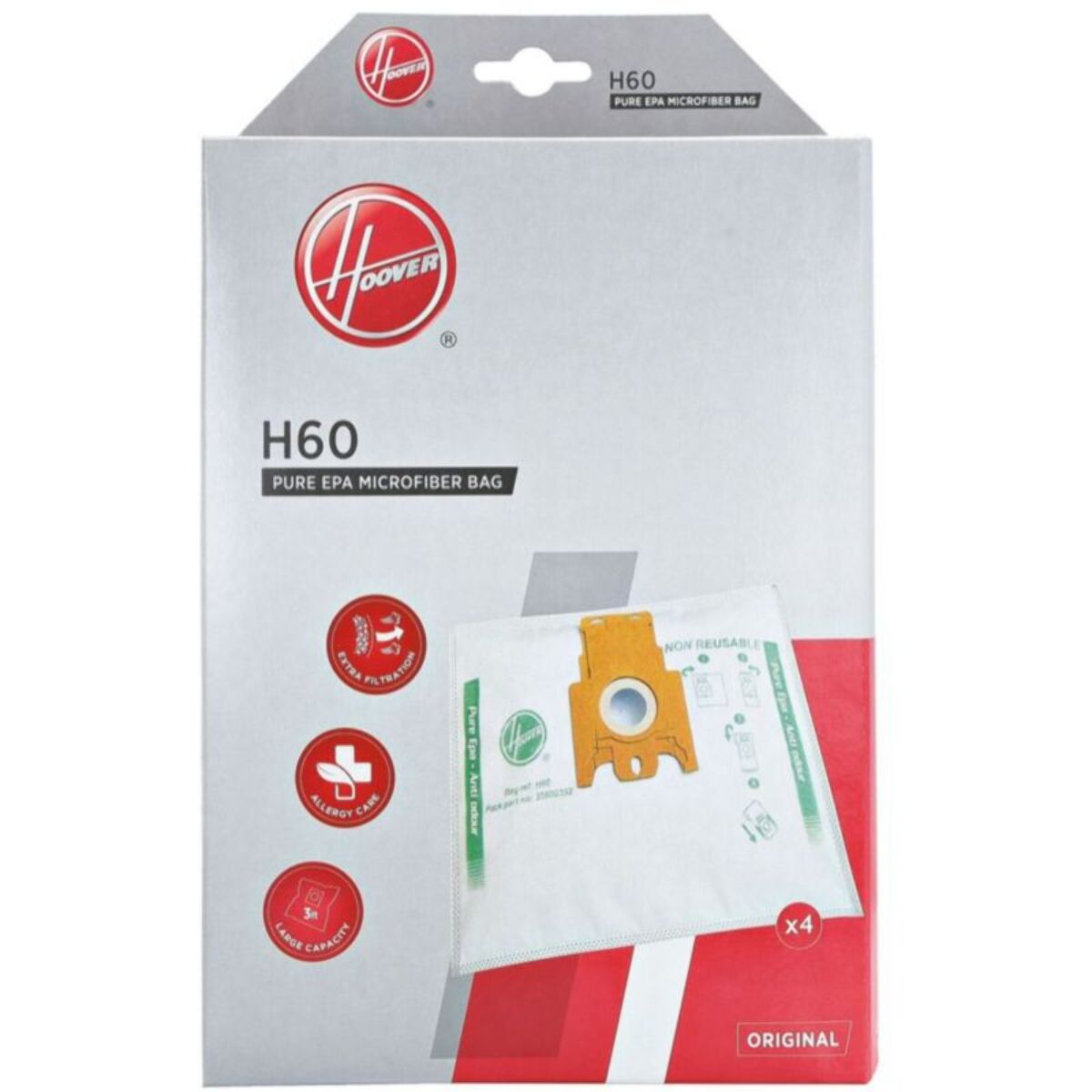 Sac aspirateur HOOVER H60 PureHepa