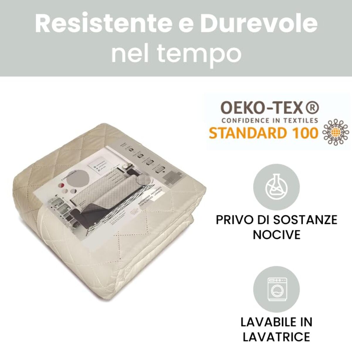 INTRECCI Copridivano 2 Posti, Copridivano con Braccioli, Antimacchina, Elasticizzato, Telo Copridivano, Double Face, Impermeabile, Protegge da Macchie e Sporco, Facile da Lavare.
