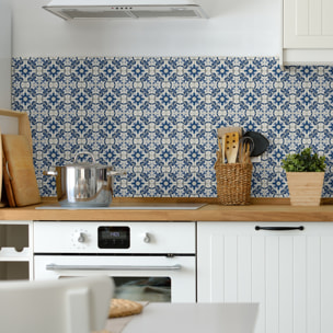 Stickers muraux - Sticker Mural Carrelage adhésif Cuisine Salle de Bain - 30 STICKERS CARREAUX DE CIMENT AZULEJOS ROSA