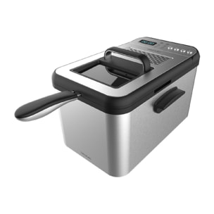 Freidora de Aceite Digital de 4,2 Litros Cleanfry Luxury 4000. 3270 W, Acero Ino