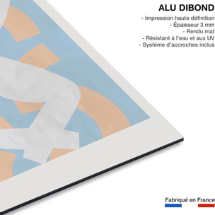 Tableau pastel et courbe Tableau alu Dibond