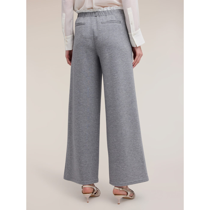 Motivi - Pantaloni palazzo in scuba - Grigio