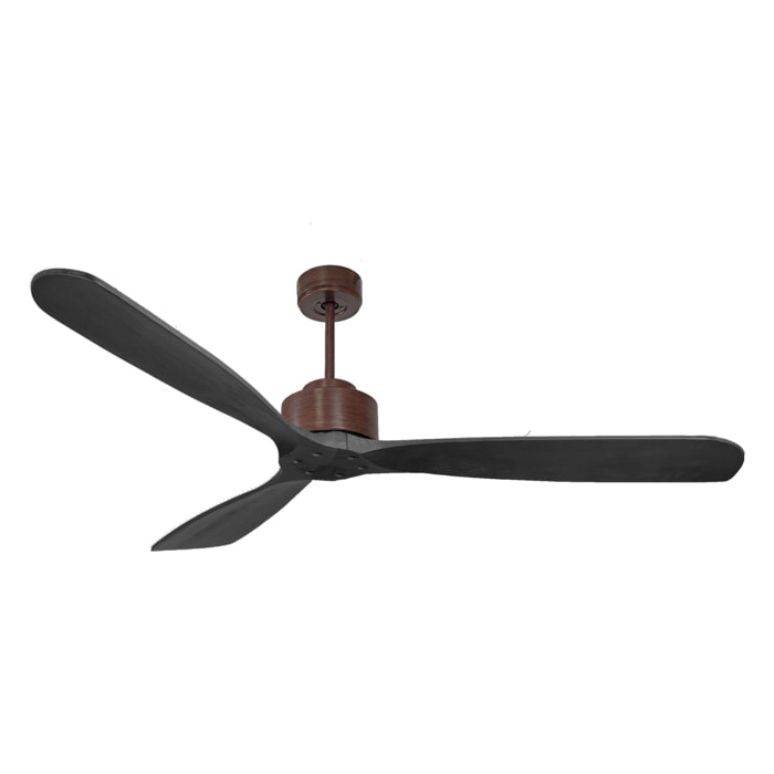 Ventilateur de plafond ø166 cm avec Wifi Réversible Hypersilence 40   W brun