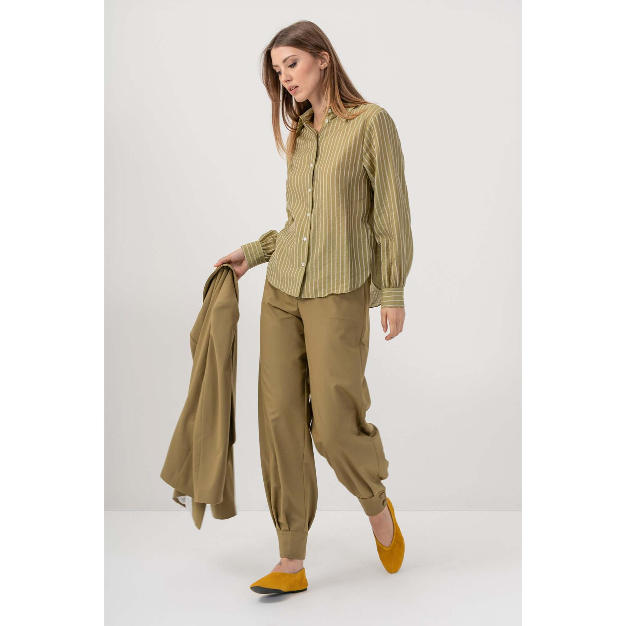 Kocca - Camicia con colletto classico Donna, Righe, Colletto di camicia