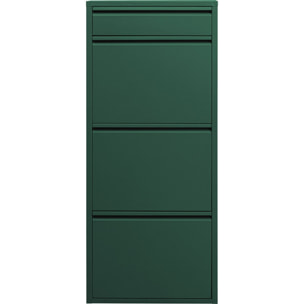 Casier à chaussures Caruso vert 3+1 tiroirs Kare Design