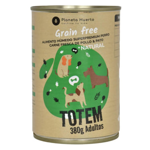 PLANETA HUERTO | Comida Húmeda Grain Free para Perro Pollo y Pato 380g – Superpremium Sin Cereales – Con Proteínas Frescas y Verduras Naturales