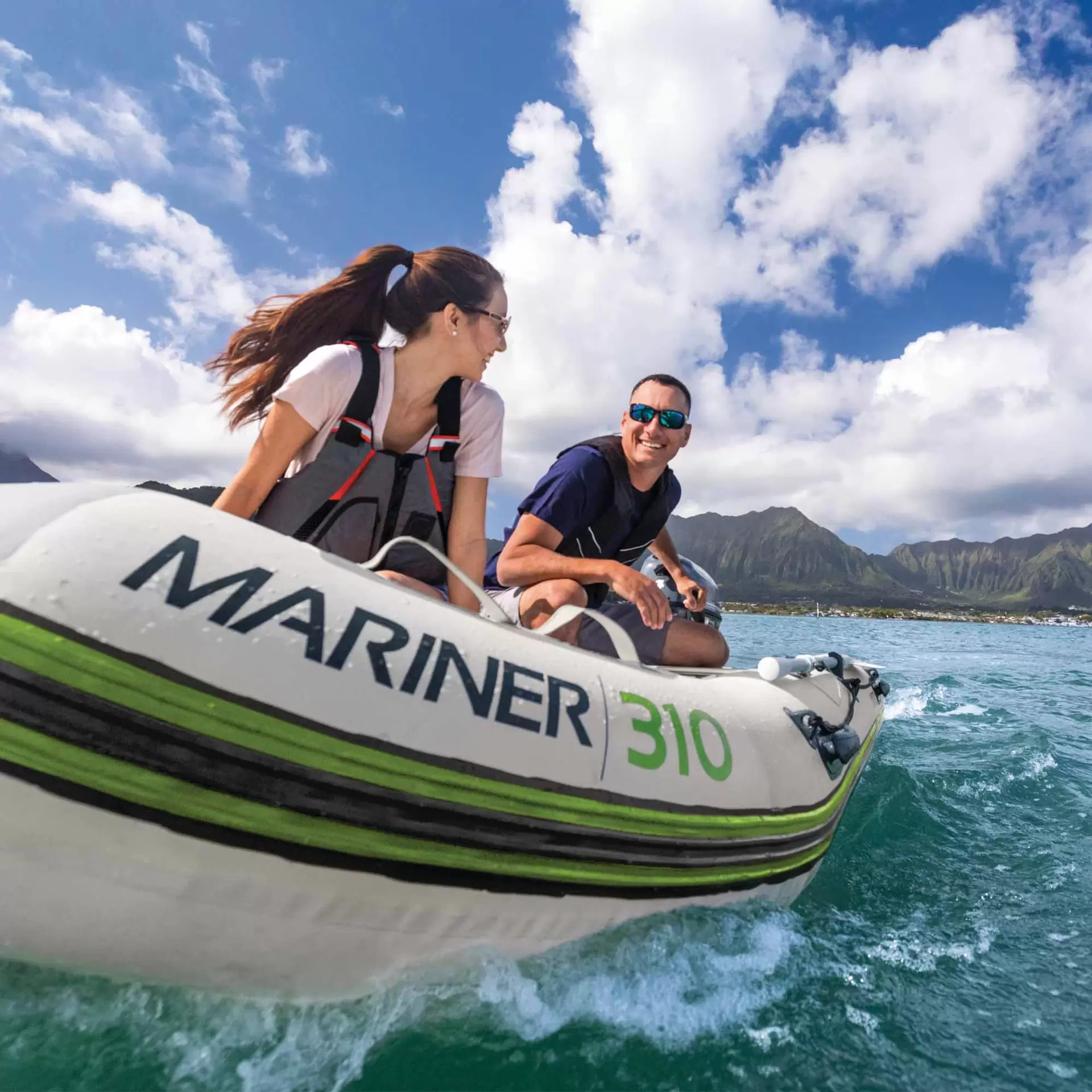 Intex 68396NP - Canotto Gommone Gonfiabile Mariner 310, 4 Posti, 310x155x41 cm