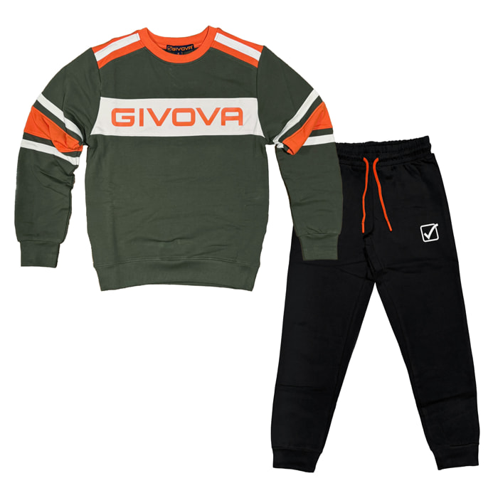 Tuta Bimbo GIVOVA 3 / 7 Anni Cotone Felpato Invernale