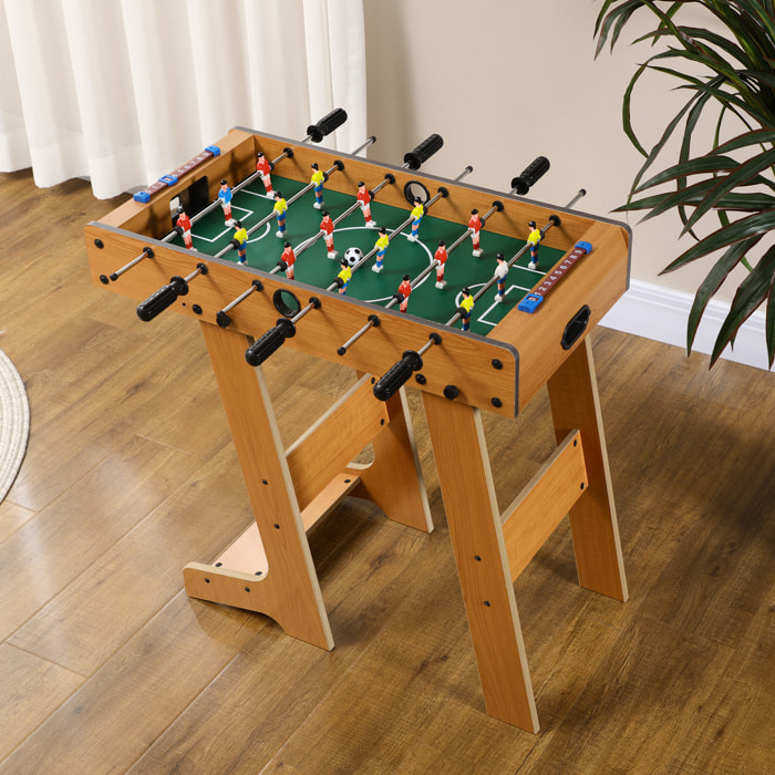 Futbolín de Mesa para Niños y Adultos 69x37x70cm con Patas Plegable para Familia