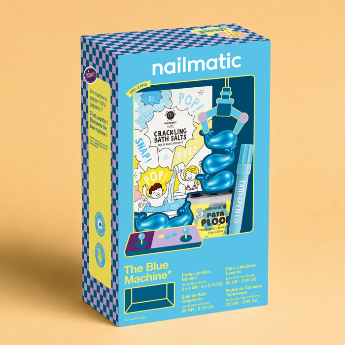 Color Machine Bleue - Coffret Pâte à Modeler Lavante + 3 Produits