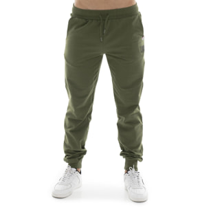 Pantalone sportivo invernale da uomo con polsino con logo piccolo "Basic"