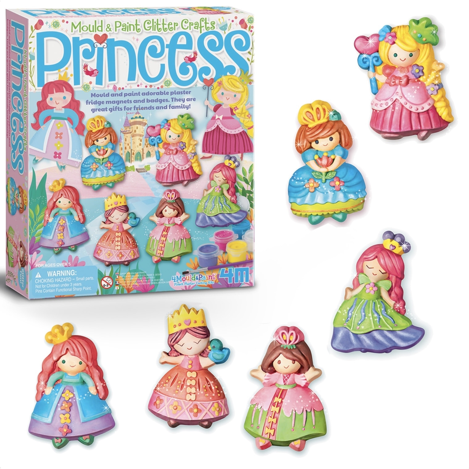 Modella & Dipingi - Principesse Glitter