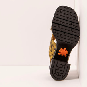 Sandalias con tacón 1990 SNAKE LIMON / EIVISSA color Limon