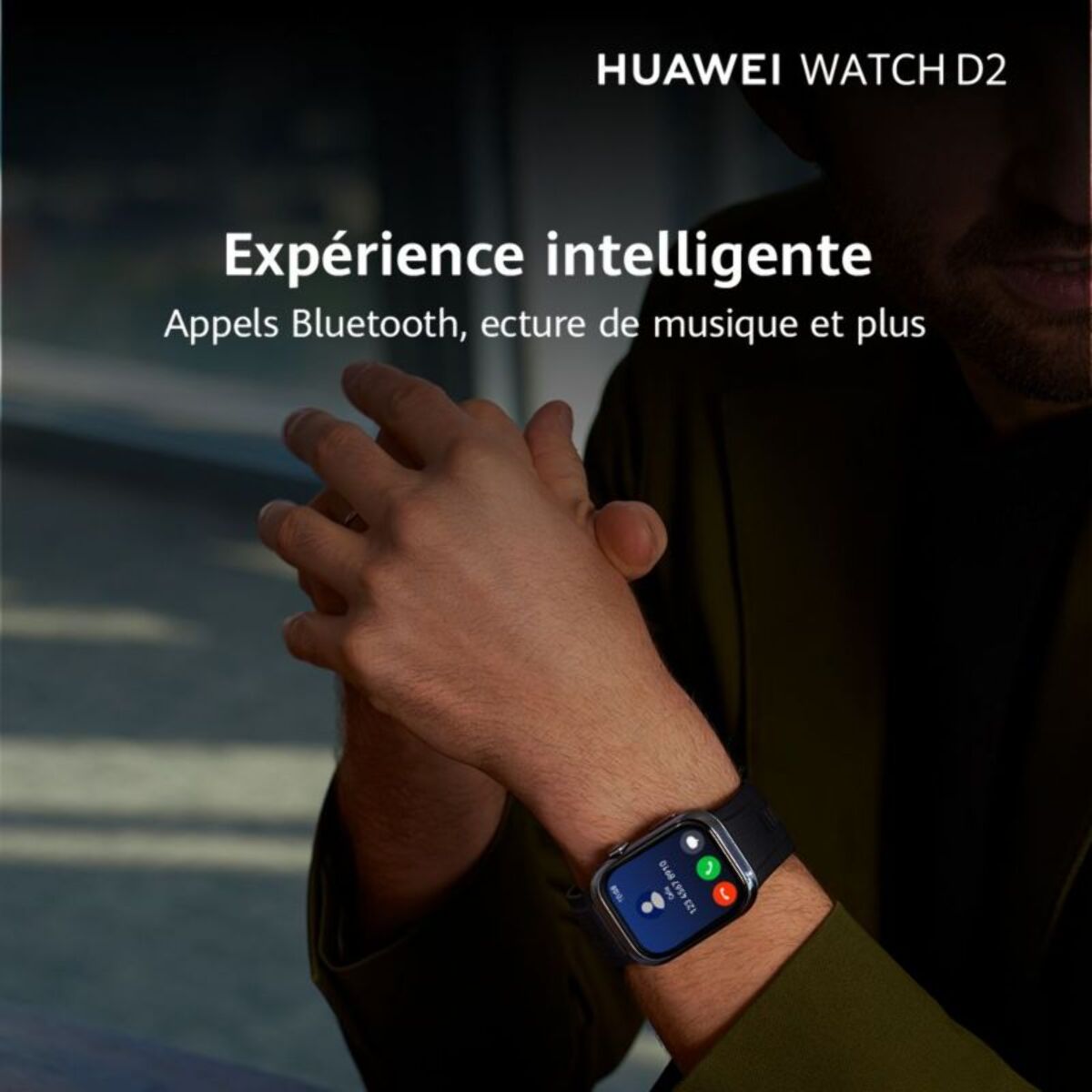 Montre connectée HUAWEI Watch D2 Cuir Blanc