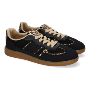 Zapatilla Deportiva Casual de Mujer, Diseño Moderno Combina dos Materiales