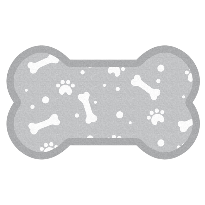 Alfombra de vinilo mascotas CERAMIKO, Bone grey 60x100 cm