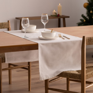 Chemin de table CHRISTMAS BLANC