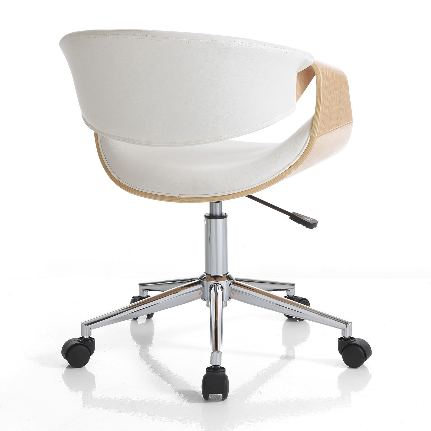 Tomasucci Fauteuil de bureau VISBY WOOD Blanc