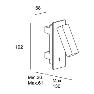 LEDS C4 Luz de lectura hall recessed led 2.3w 3000k blanco 108lm