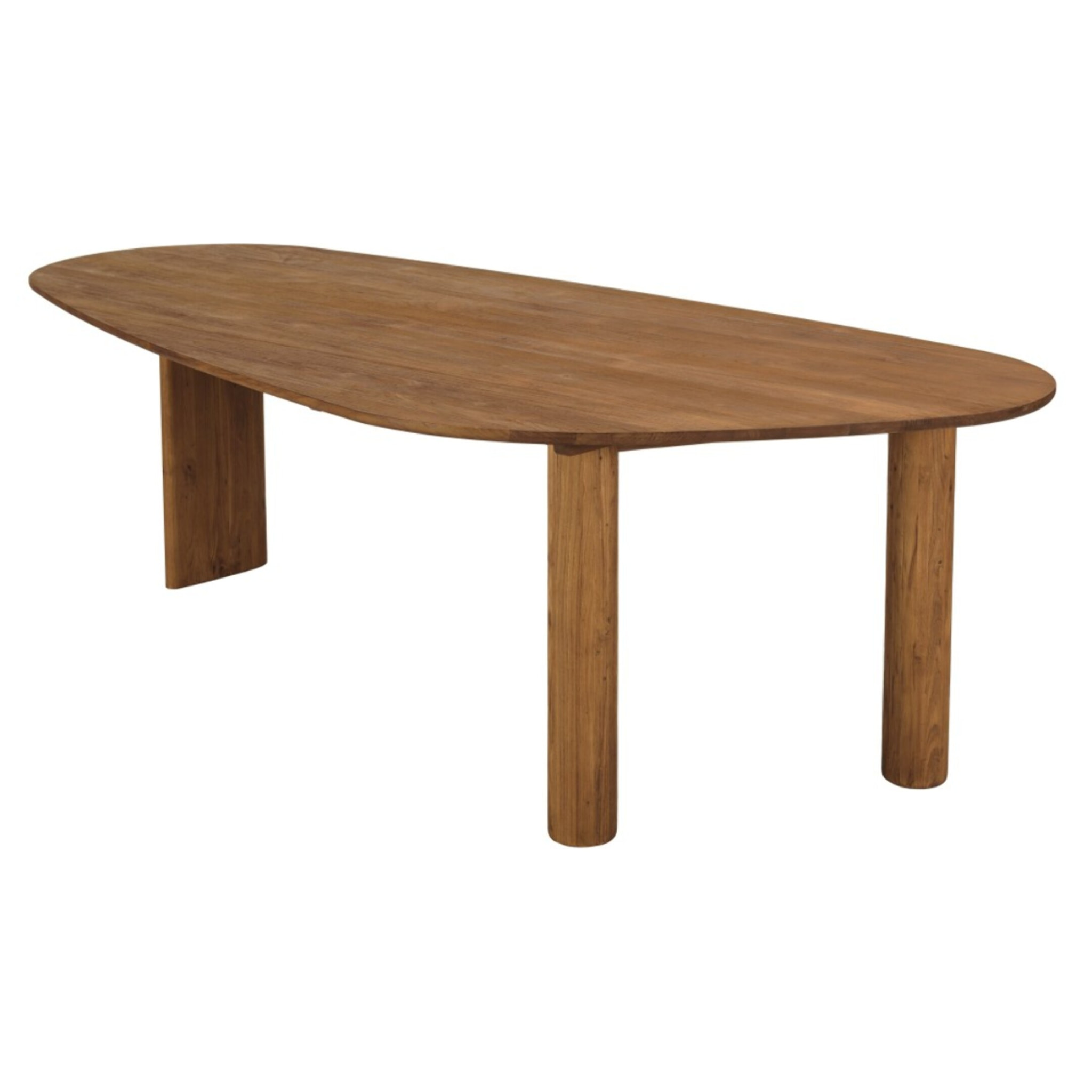 SIXTINE - Table à manger 260x120cm en bois de teck recyclé
