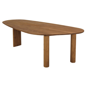 SIXTINE - Table à manger 260x120cm en bois de teck recyclé