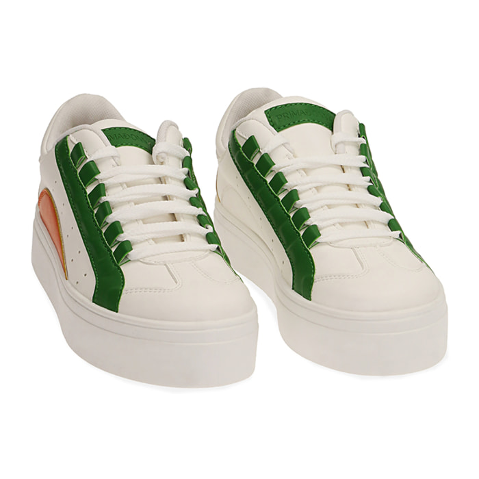 Sneakers bianco/verde