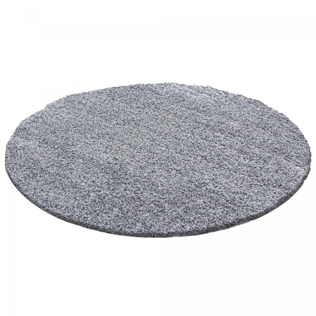 Tapis poils longs shaggy tissé motif uni ZASIVE