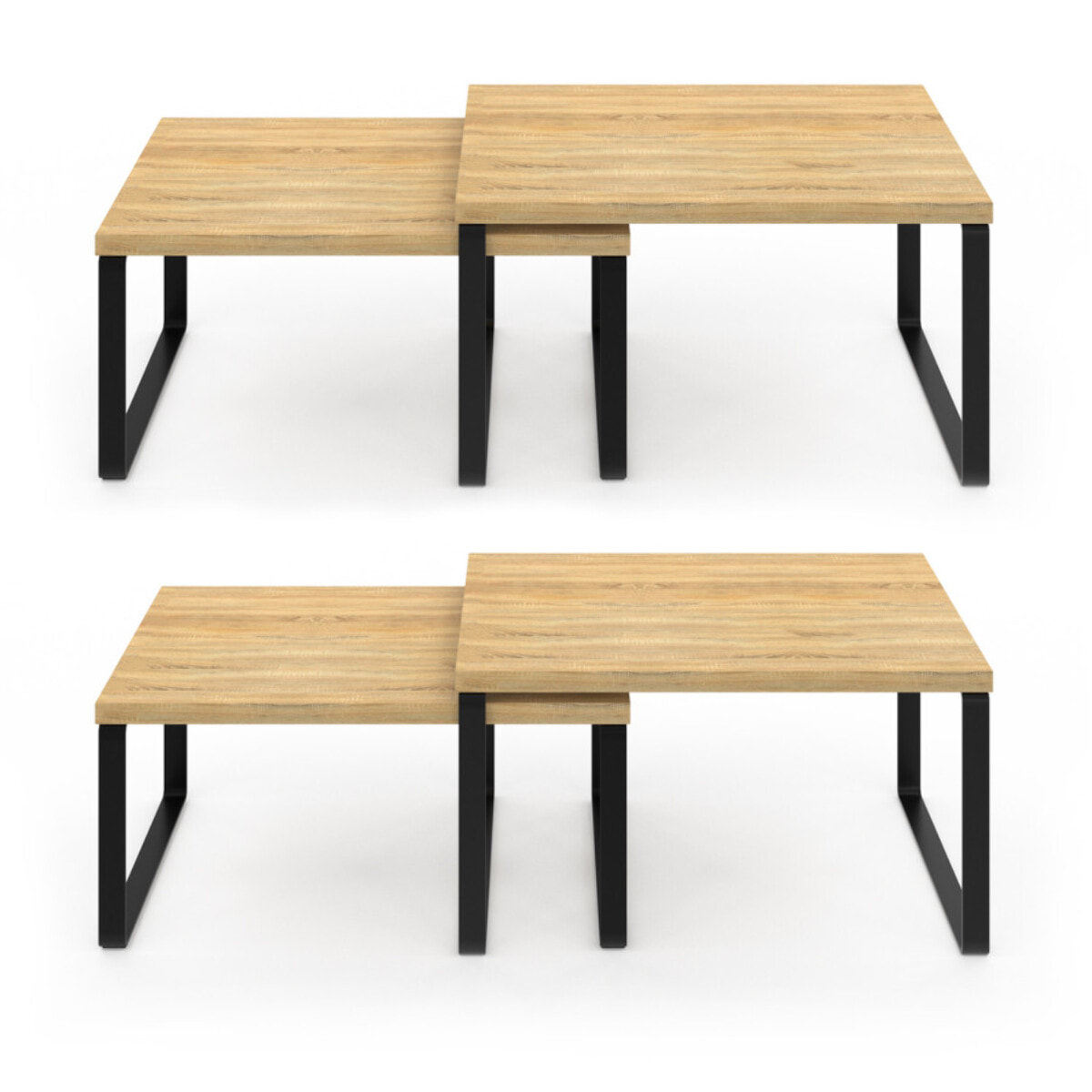 Etagères empilables pour placards - lot de 4