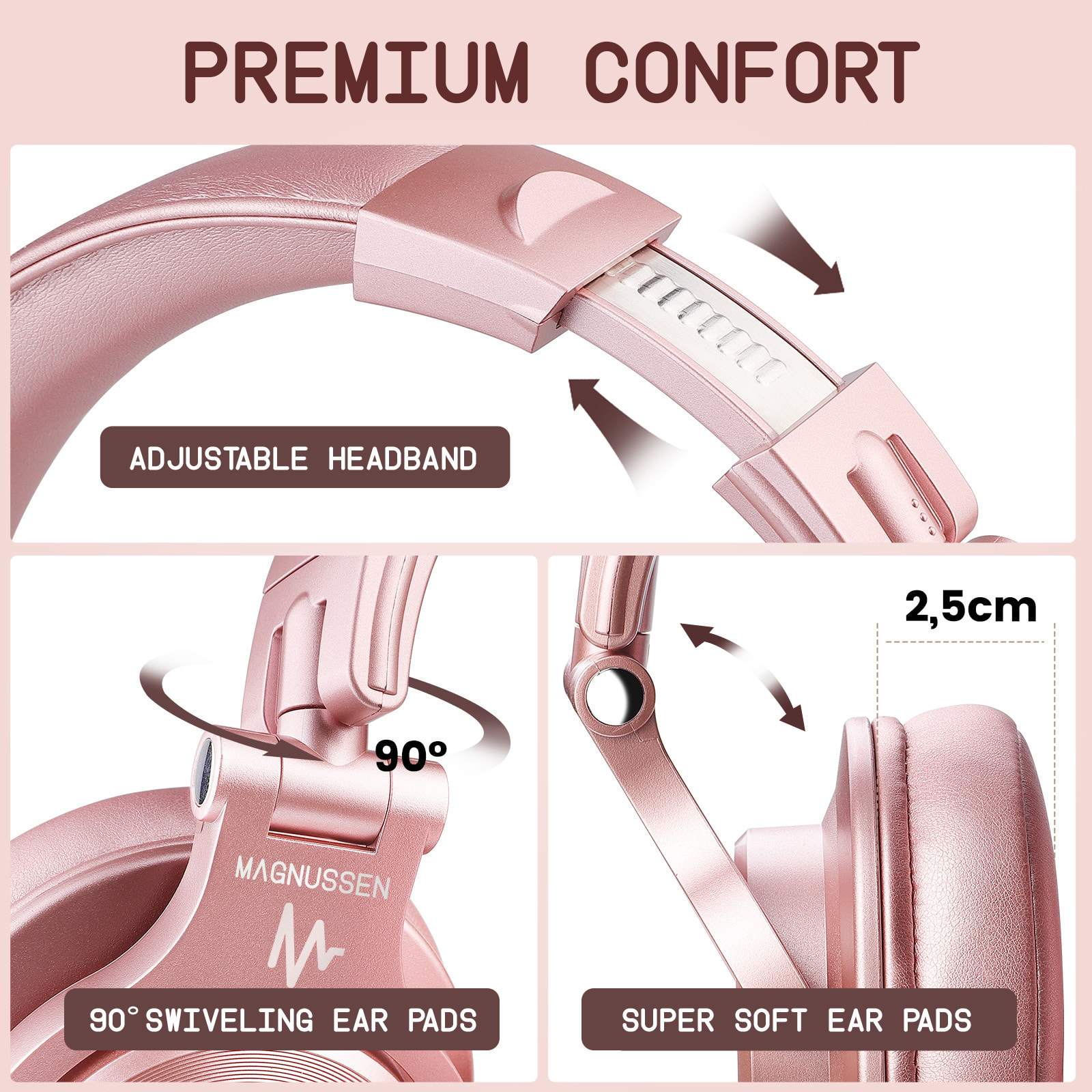 MAGNUSSEN H6 HEADPHONES en color Rosa