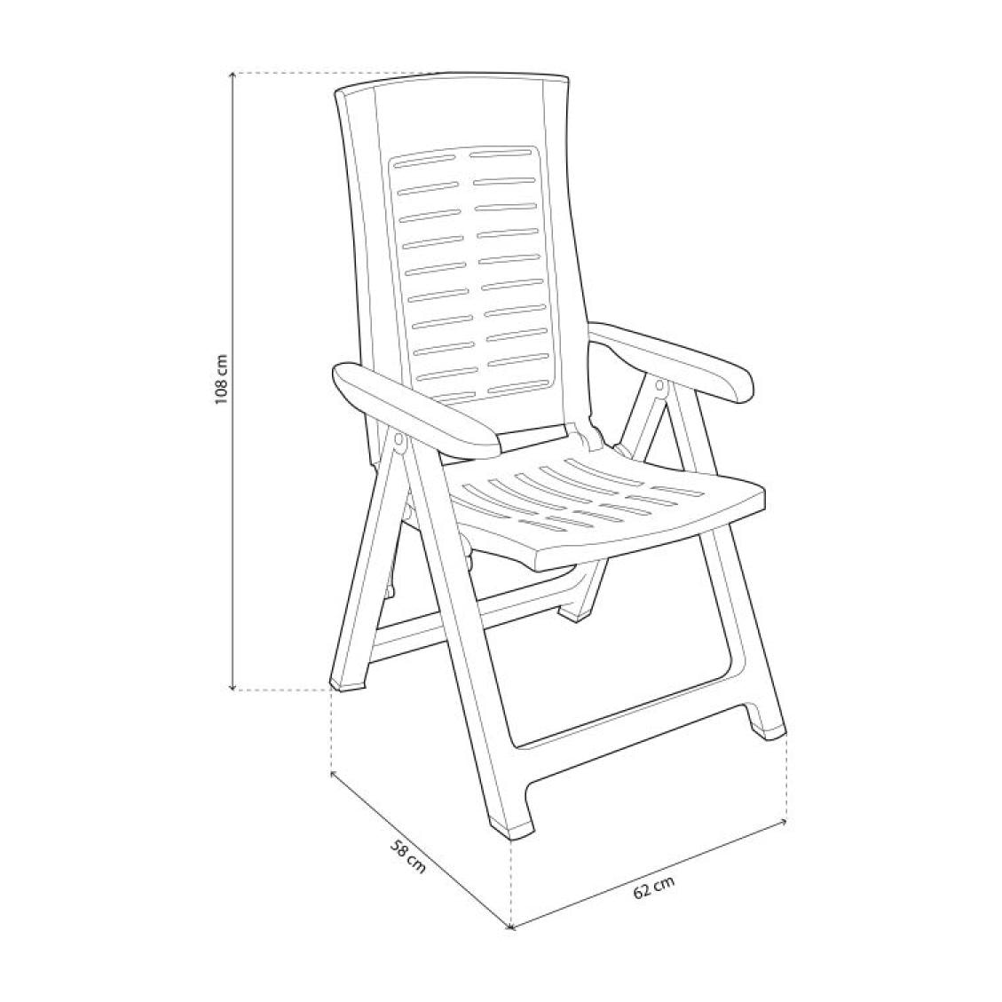 Pack 2 sillones exterior Makani Taupé