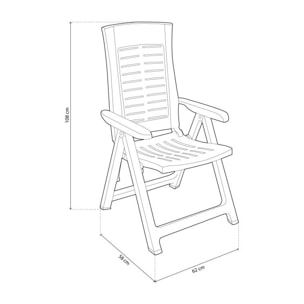 Pack 2 sillones exterior Makani Taupé