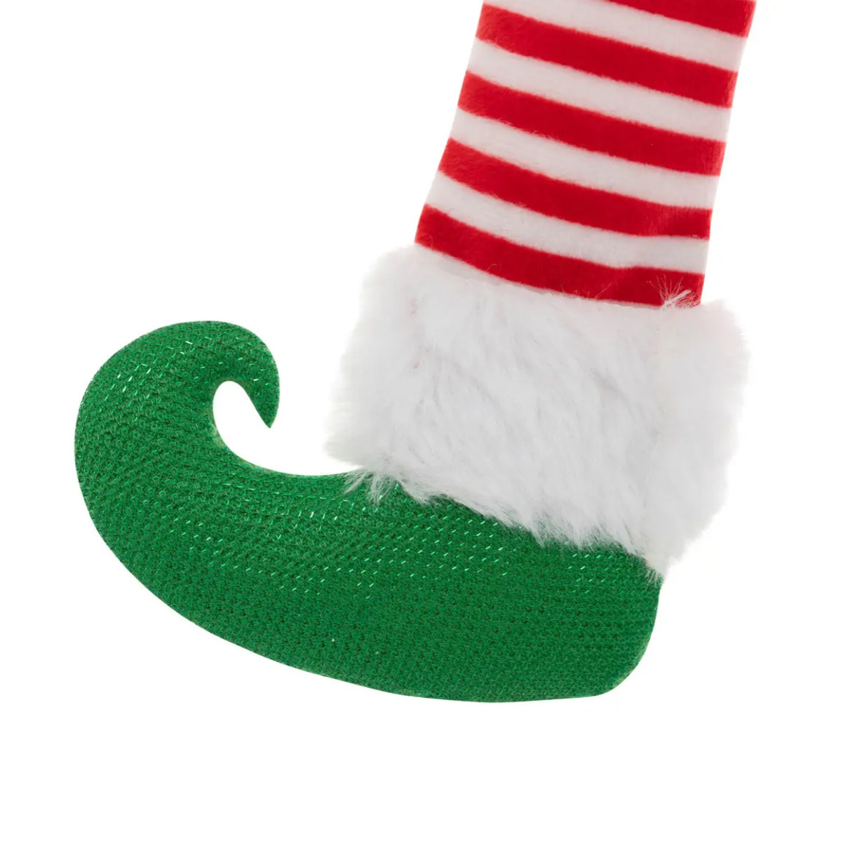 Nœud déco lutin 24x32cm vert et rouge