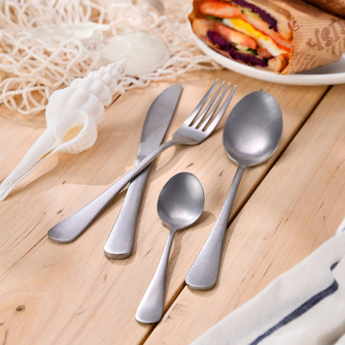 Set de 16 cubiertos san ignacio en acero inoxidable