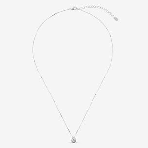 Collana in Argento 925 con Punto Luce in Cubic Zirconia