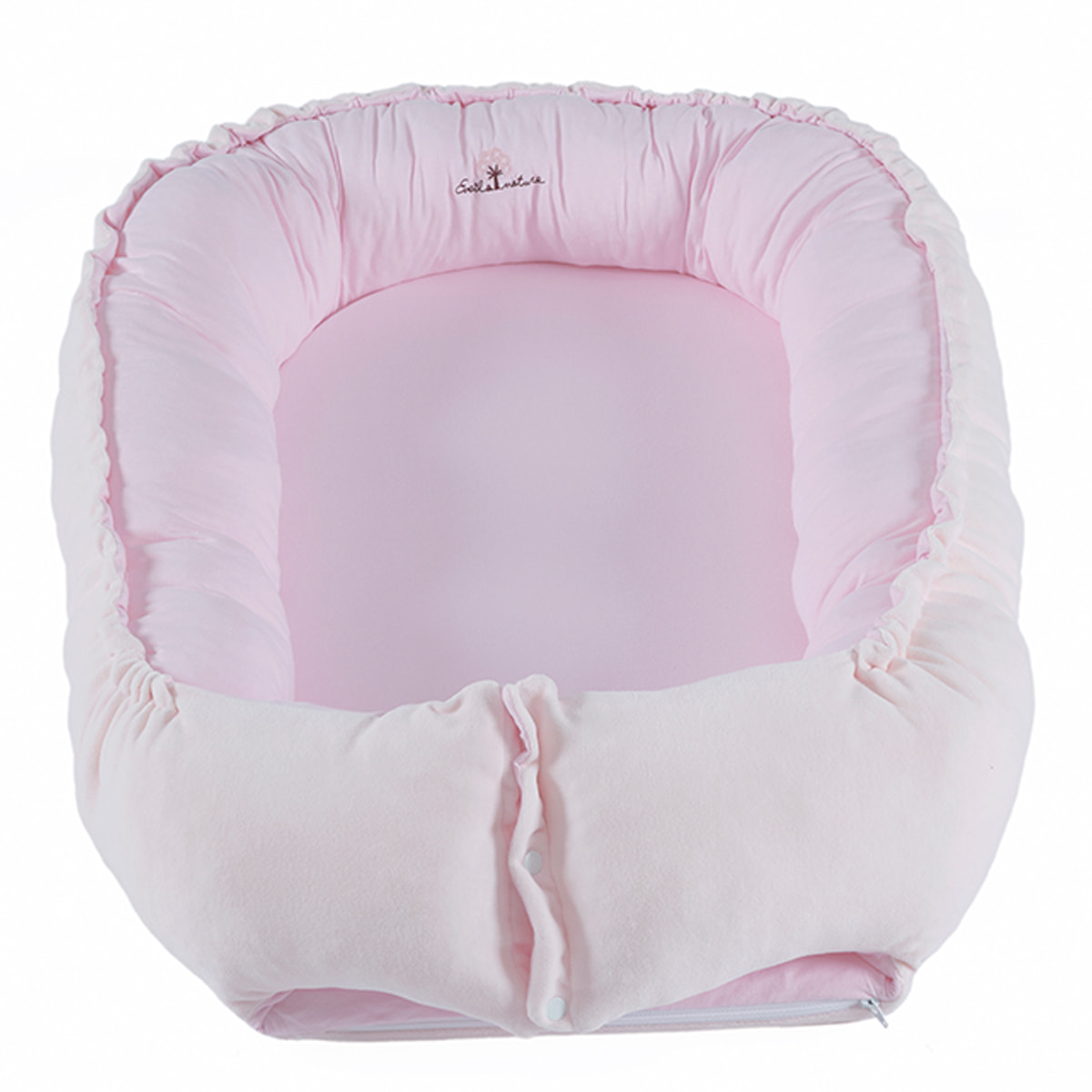 Cocoon bébé 0-6 mois coton bio velours Pivoine