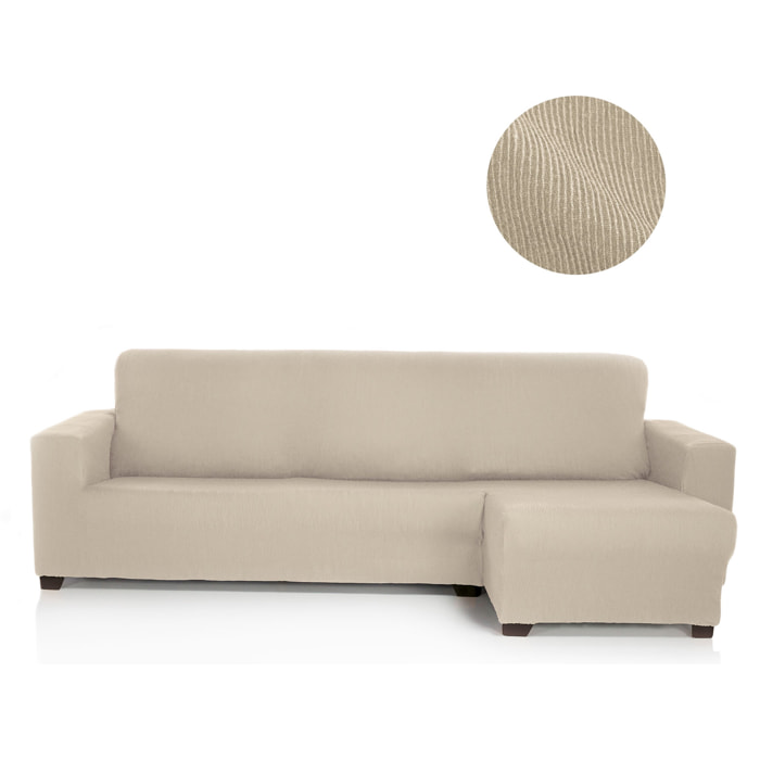 Funda ELÁSTICA para Chaise Longue derecha (visto de frente) brazo corto modelo MARCELA