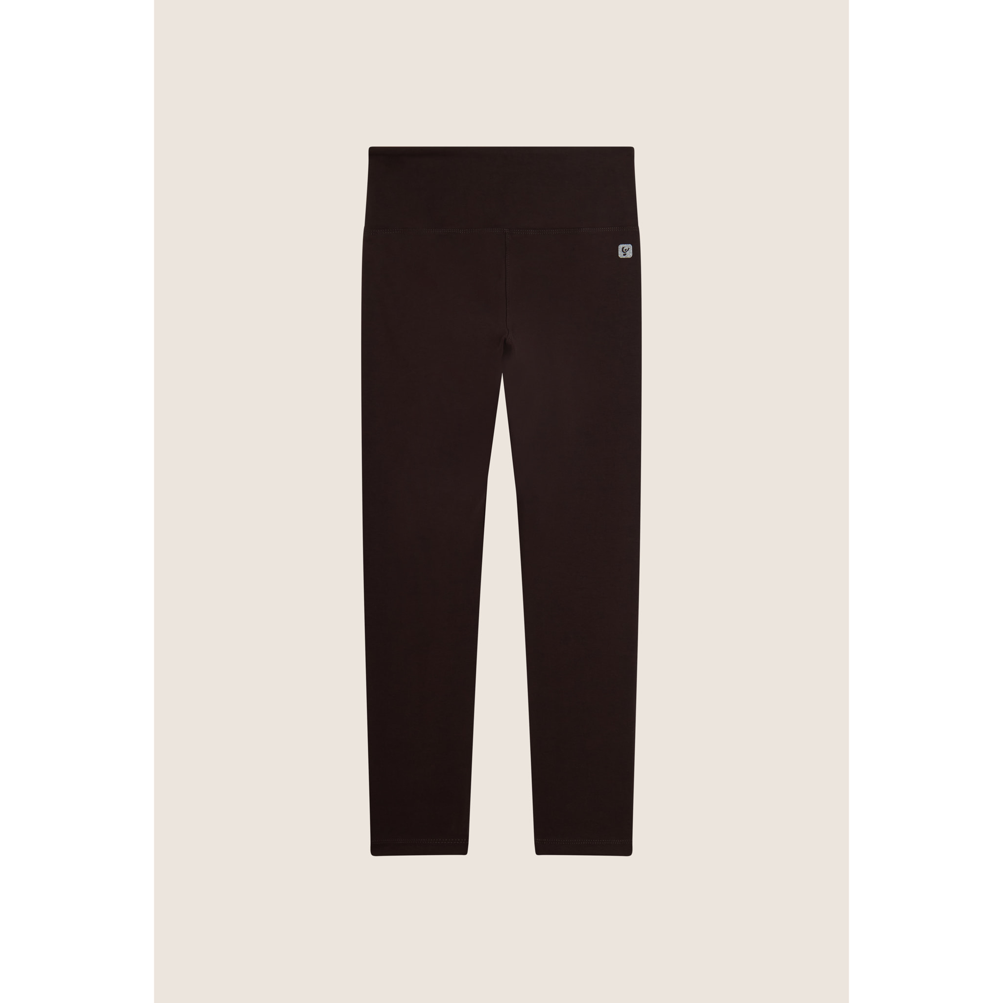 Leggings in cotone con vita alta e carré a cuore