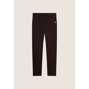 Leggings in cotone con vita alta e carré a cuore
