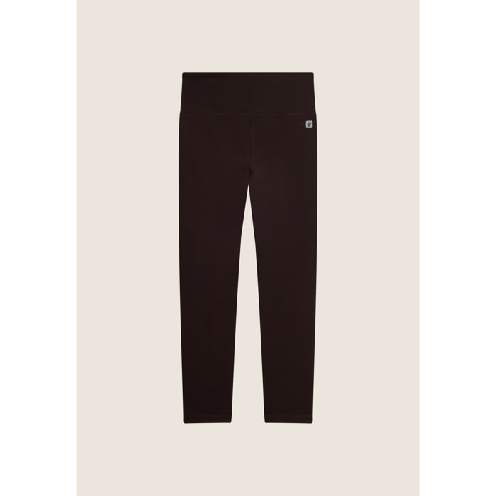 Leggings in cotone con vita alta e carré a cuore