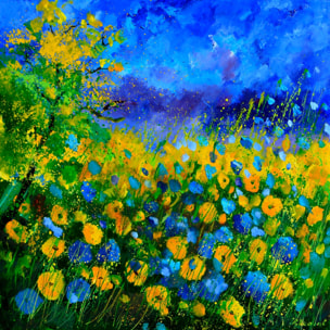 Tableau sauvages et fleurs des champs Tableau alu Dibond