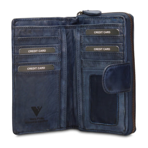 Portafoglio uomo in vera pelle - Modello Valerian Elite - 10.0 x 17.0 x 3.0 cm