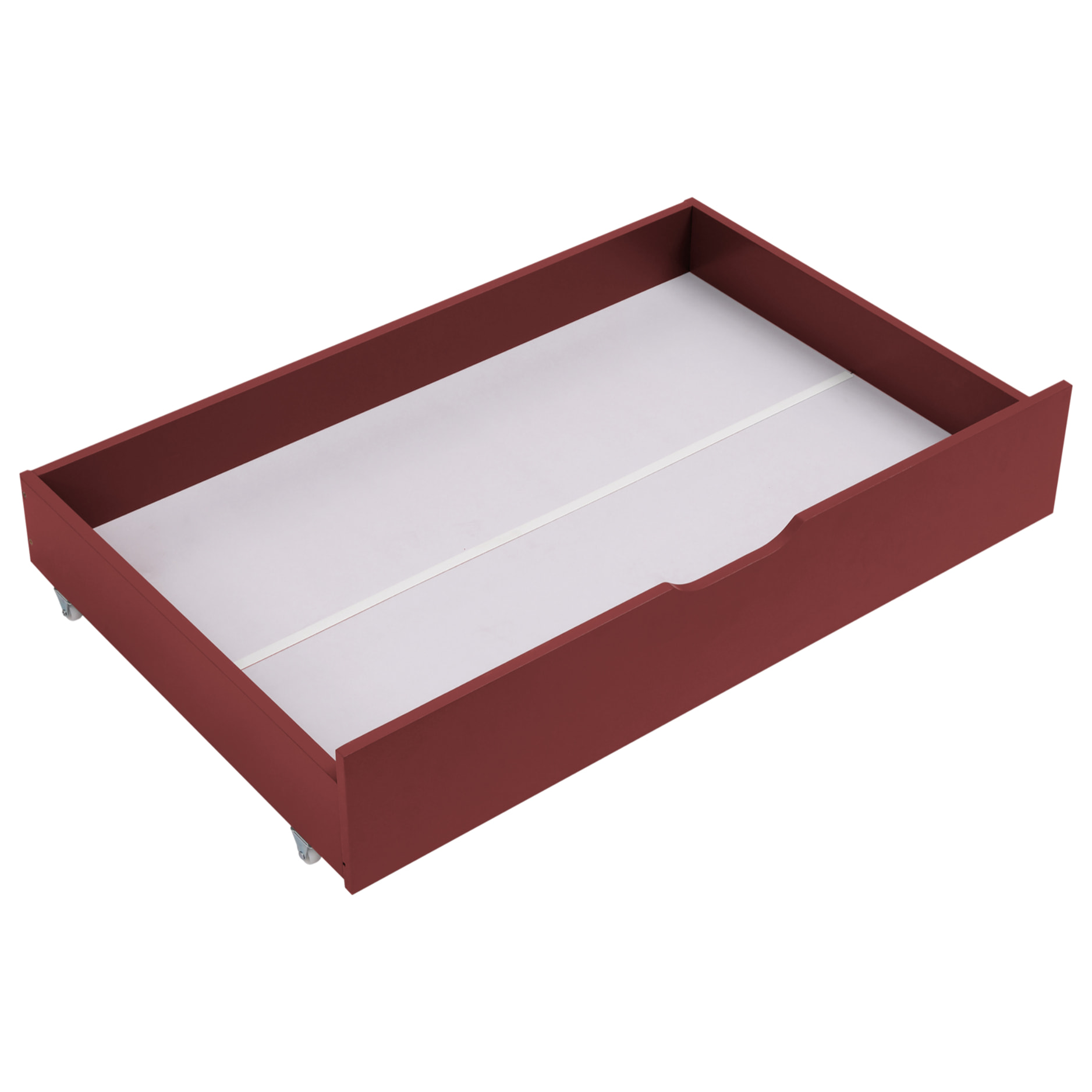 Lit pour enfant 190x90cm terracotta avec tiroirs ADAM