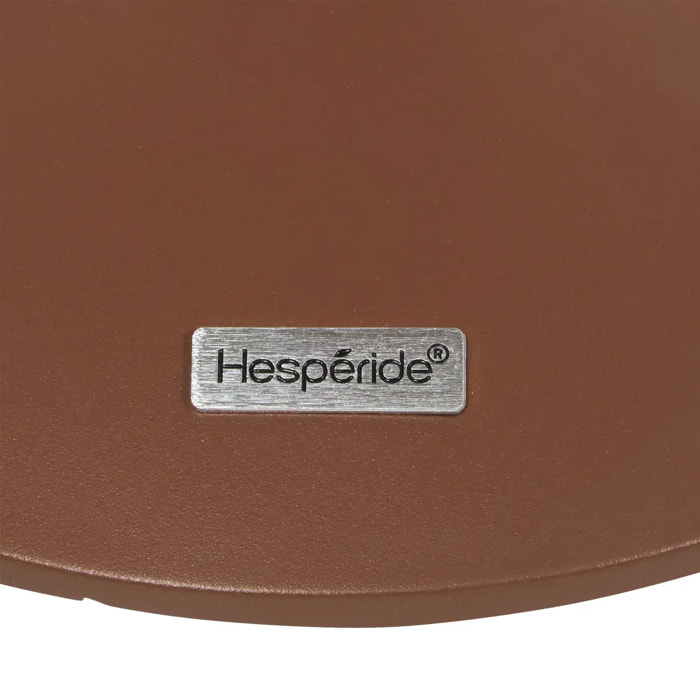 Table d'appoint de jardin Soletia 40x40x50cm acajou