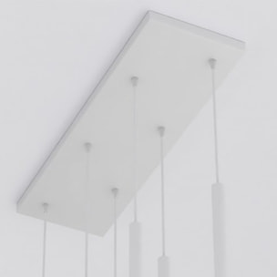 Lampada a sospensione SELTER in acciaio grigio