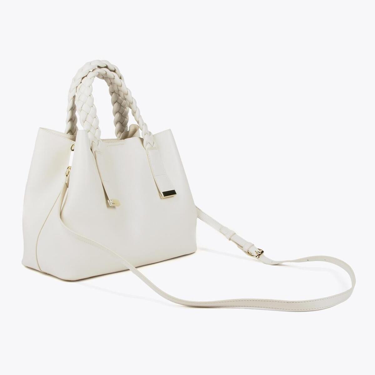 Borsa media manici intrecciati