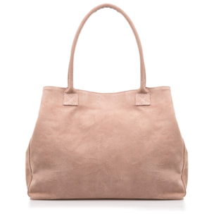 Annagrazia Bolso Shopper Mujer.Piel auténtica Gamuza
