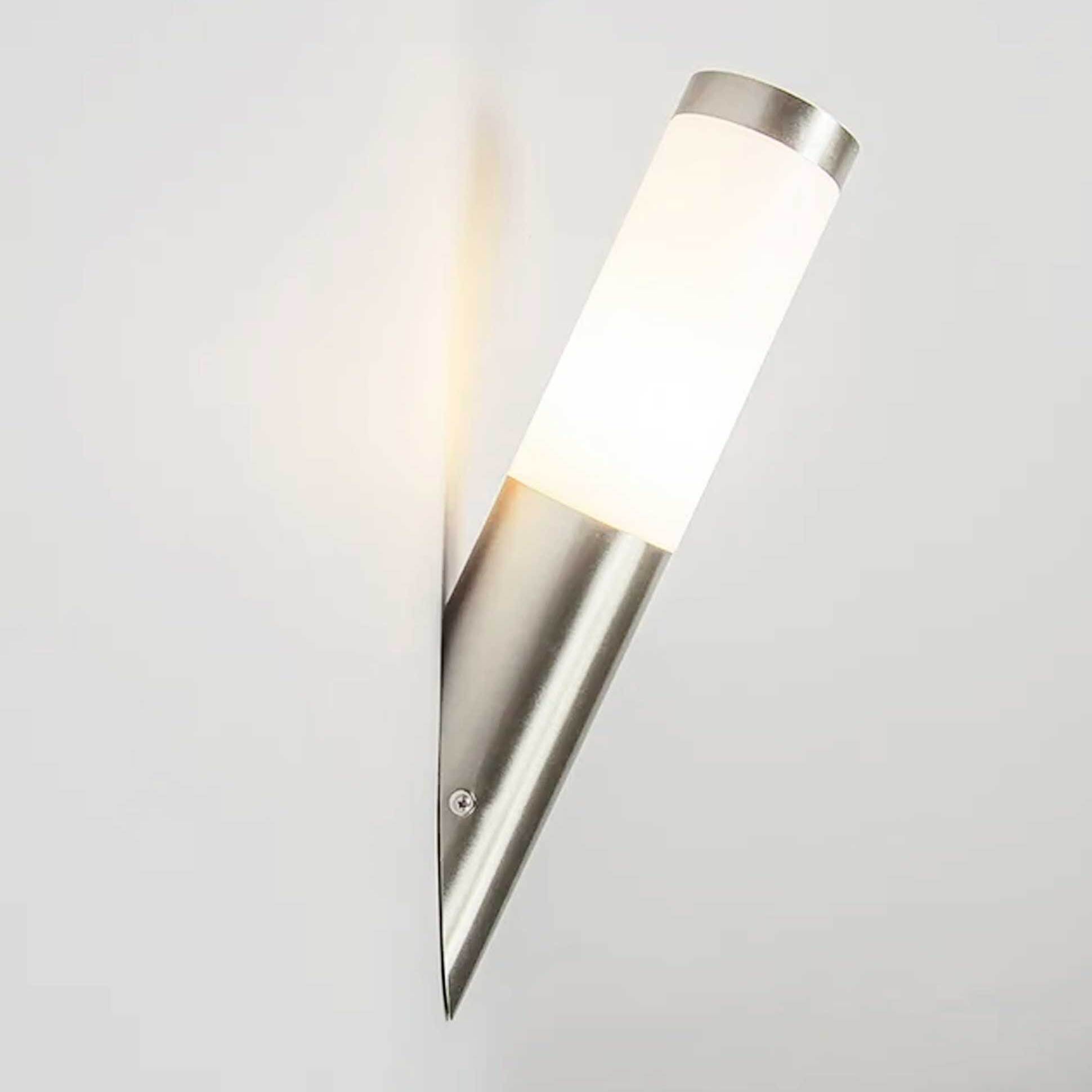 Forlight Koral aplique exterior de superfecici con casquillo E27 de acero inoxidable