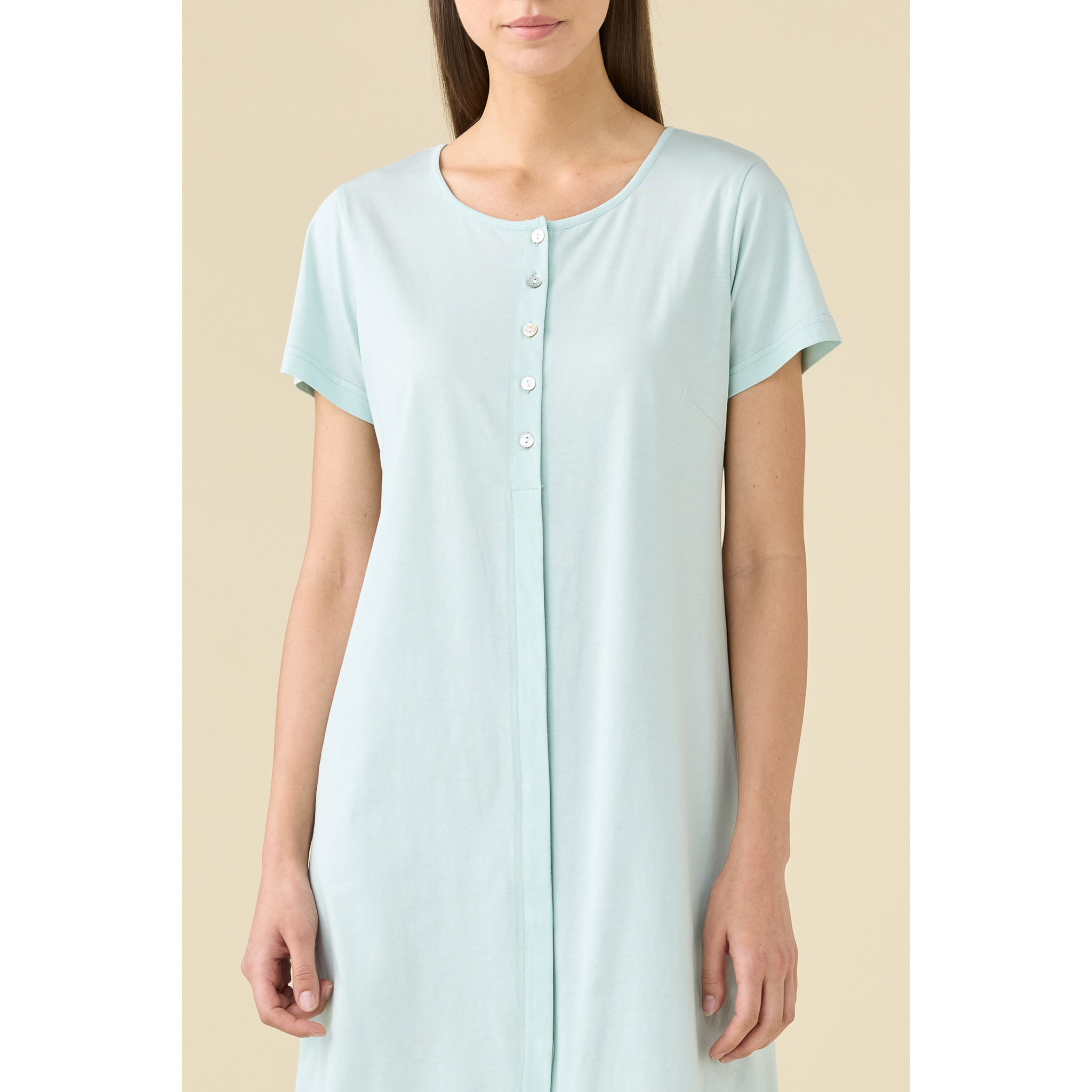 Camicia da notte donna estiva in cotone articolo essential. Noidinotte