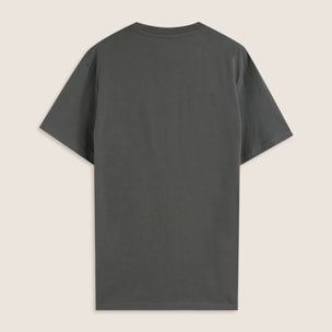 T-shirt Regular con Scollo girocollo e logo in tono colore