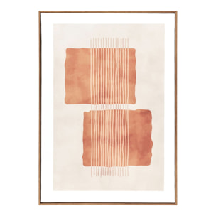 Stampa su tela Mina No.2 — beige e terracotta 50x70 cm